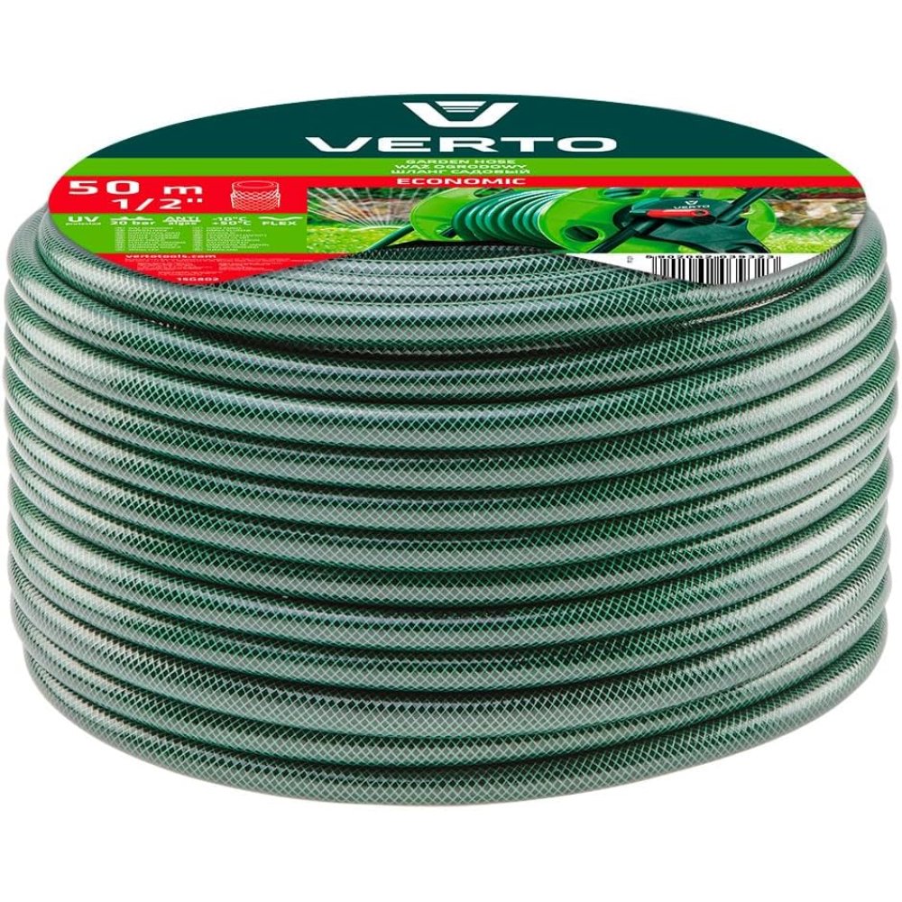 Topex 15g802 tubo da giardino 50 50 m, 1/2 eco, 3 strati, 20ba ds