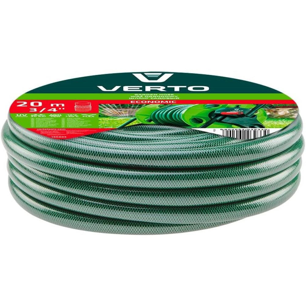 Topex 15g803 tubo da giardino 20 20 m, 3/4 eco, 3 strati, 20bar