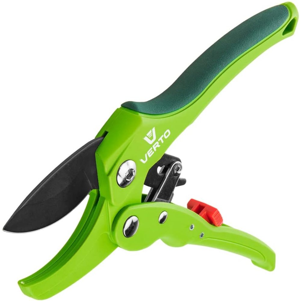 Topex 15g205 forbici da potatura ra con cricchetto lame a batt ds