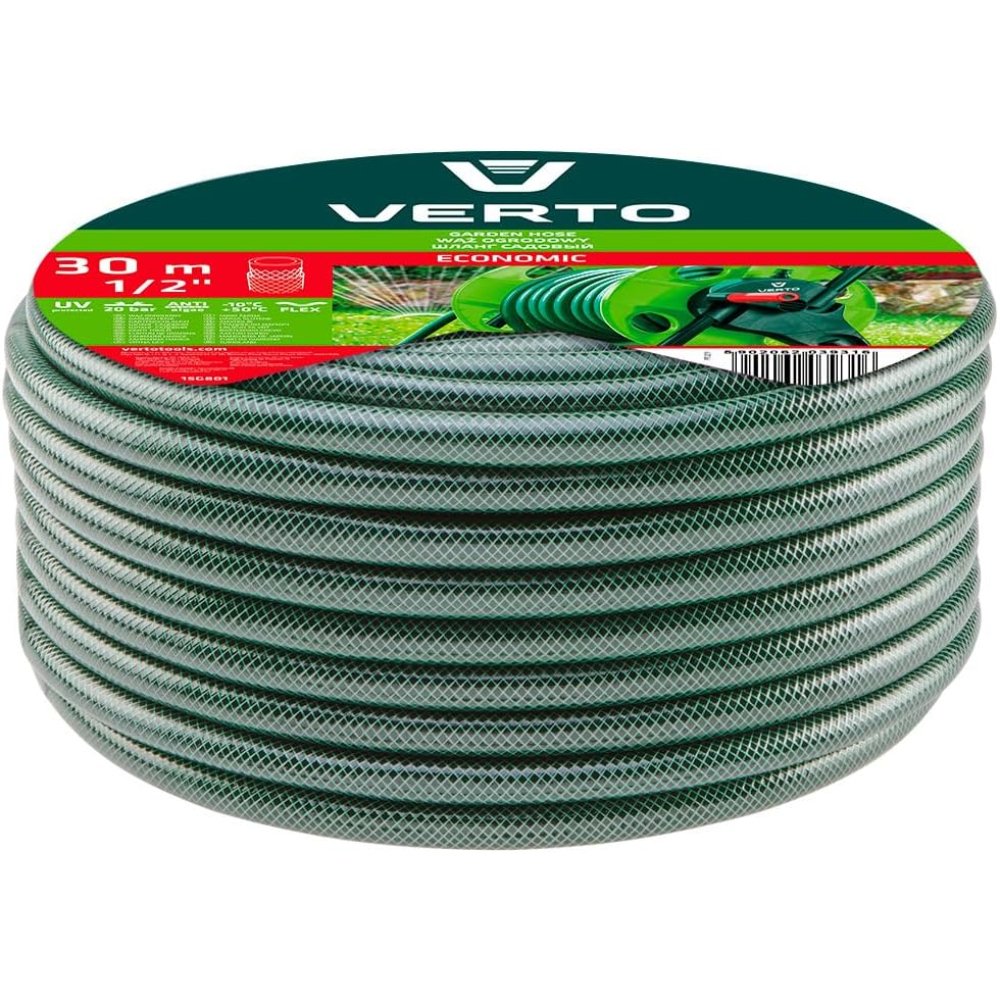 Topex 15g801 tubo da giardino 30 30 m, 1/2 eco, 3 strati, 20bar