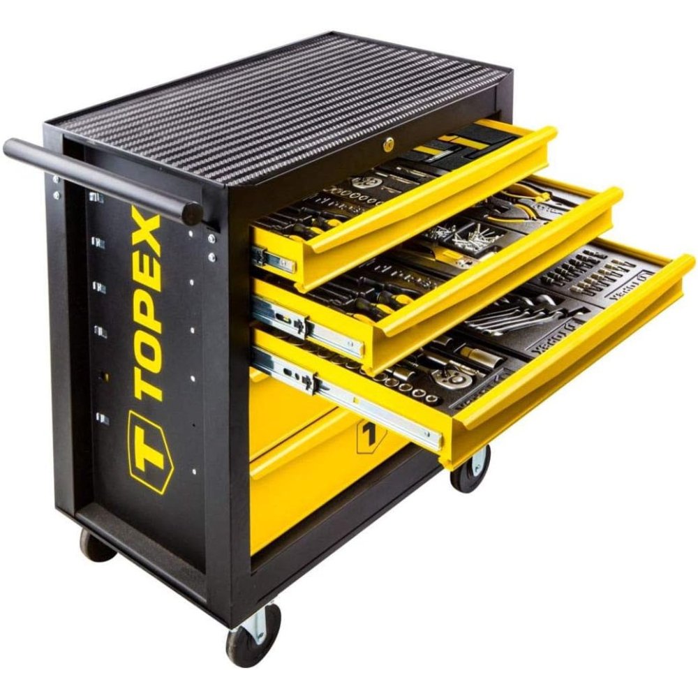 Topex 79r502 carrello porta uten ensili, 455 pezzi