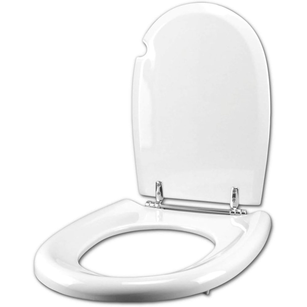 Image of Copriwater cesame aretusa simile a originale bianco sedile wc coprivaso