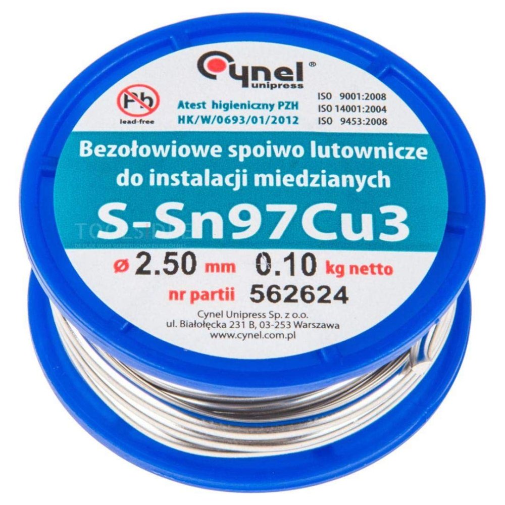 Topex 44e742 lega per saldatura a di stagno per installazioni in