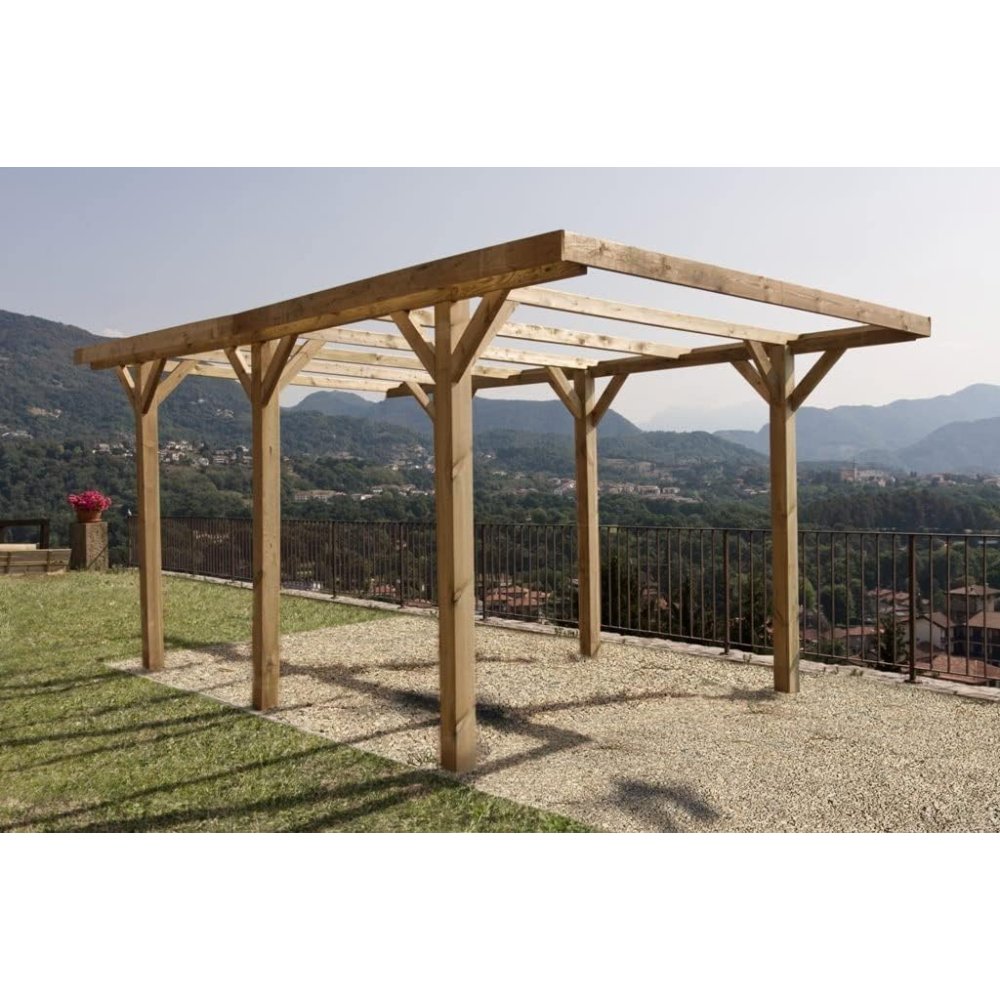 Carport singolo senza copertura losa ac carsingsc