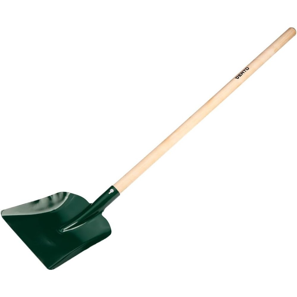 Topex 15g019 pala per sabbia, ma manico in legno, dritta