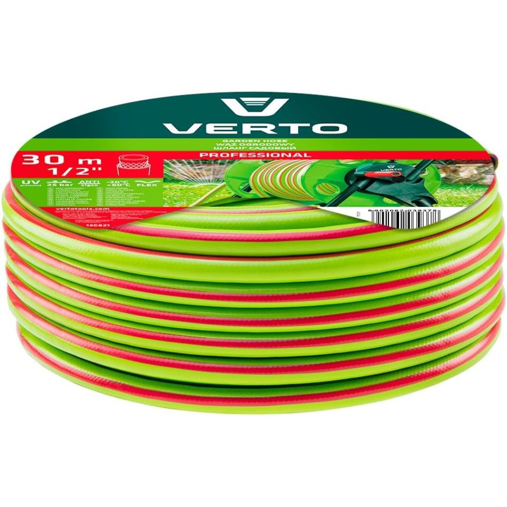 Topex 15g821 tubo da giardino 30 30 m, 1/2 pro, 3 strati, 25ba ds