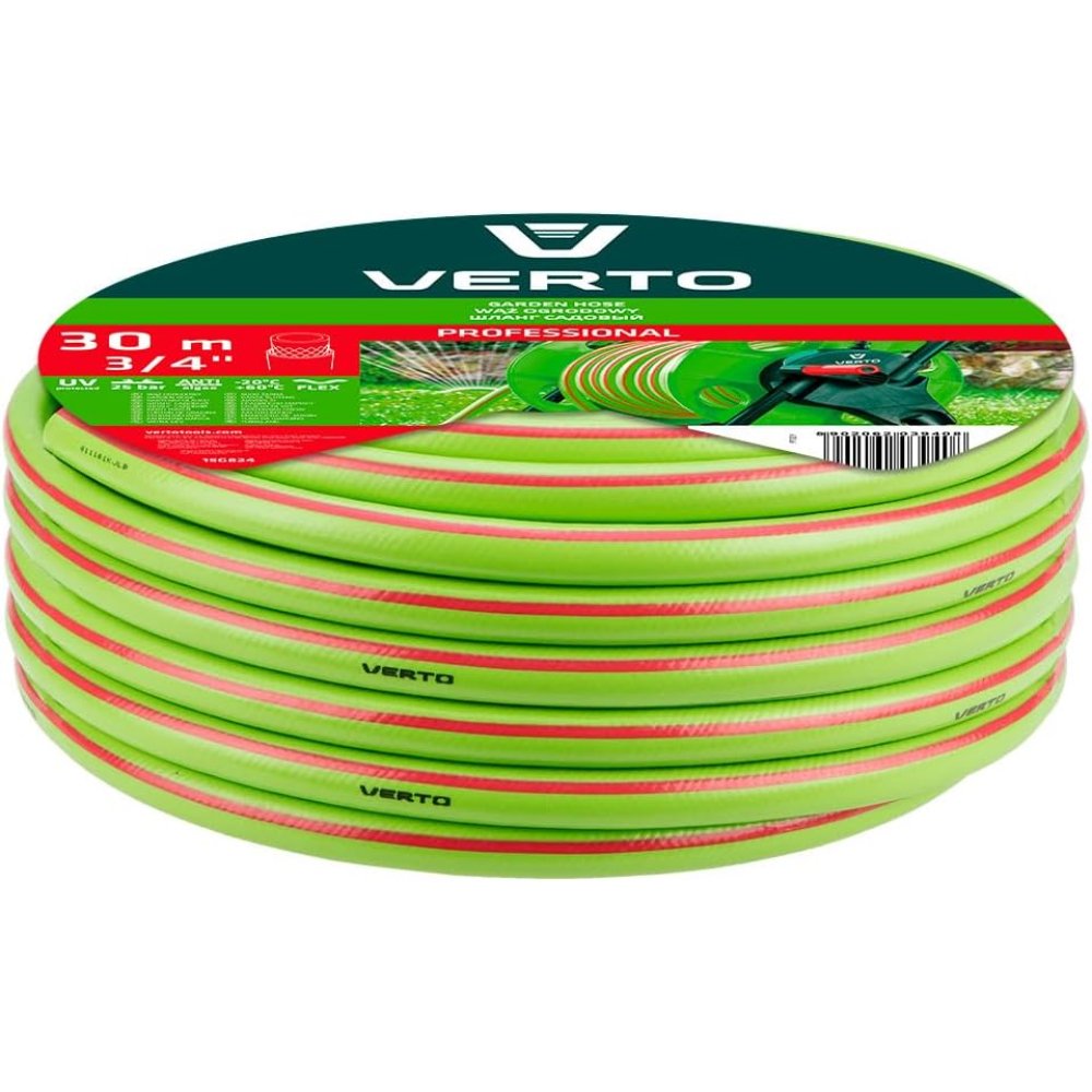 Topex 15g824 tubo da giardino 30 30 m, 3/4 pro, 3 strati, 25ba ds