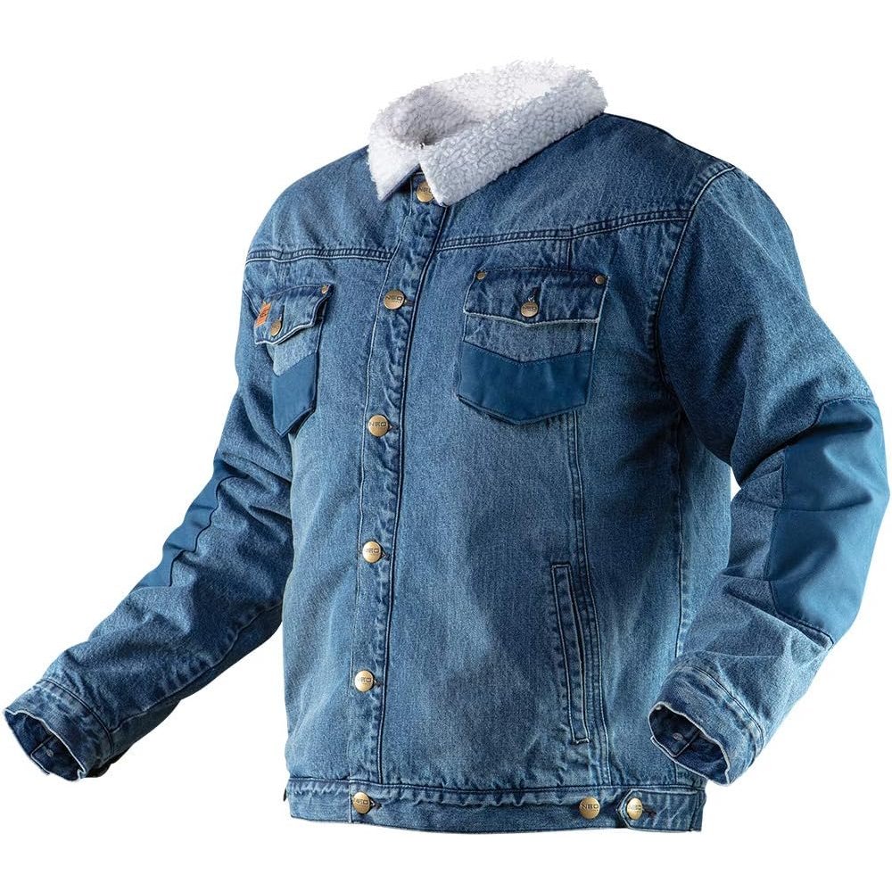 Topex 81-557-xl giacca da lavoro denim, imbottita, taglia xl