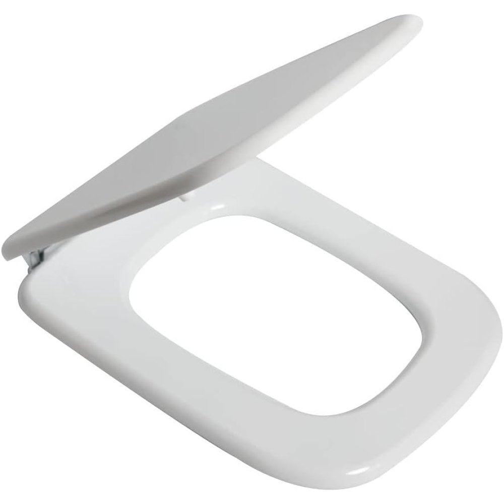 Sedile wc con cerniere cromate interasse 160 mm, copriwater colo