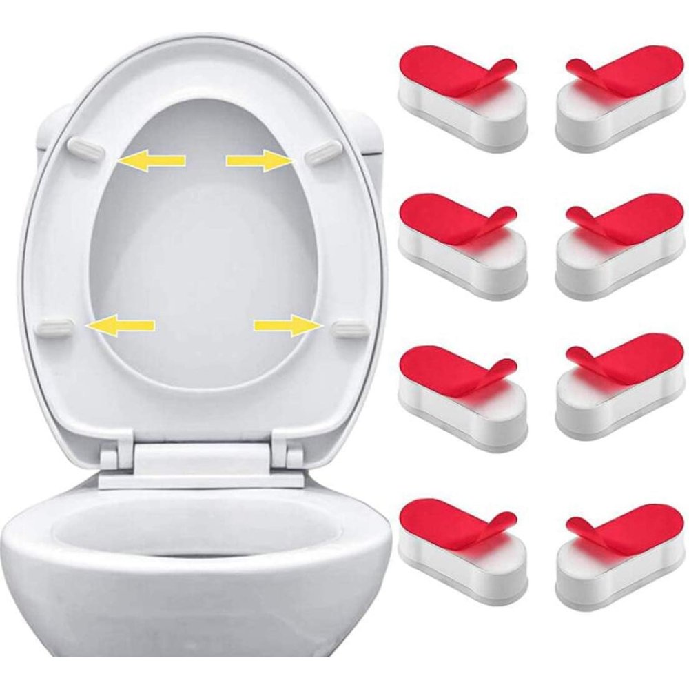 Image of 8 pezzi paraurti per sedile wc, paraurti sedile universale parau
