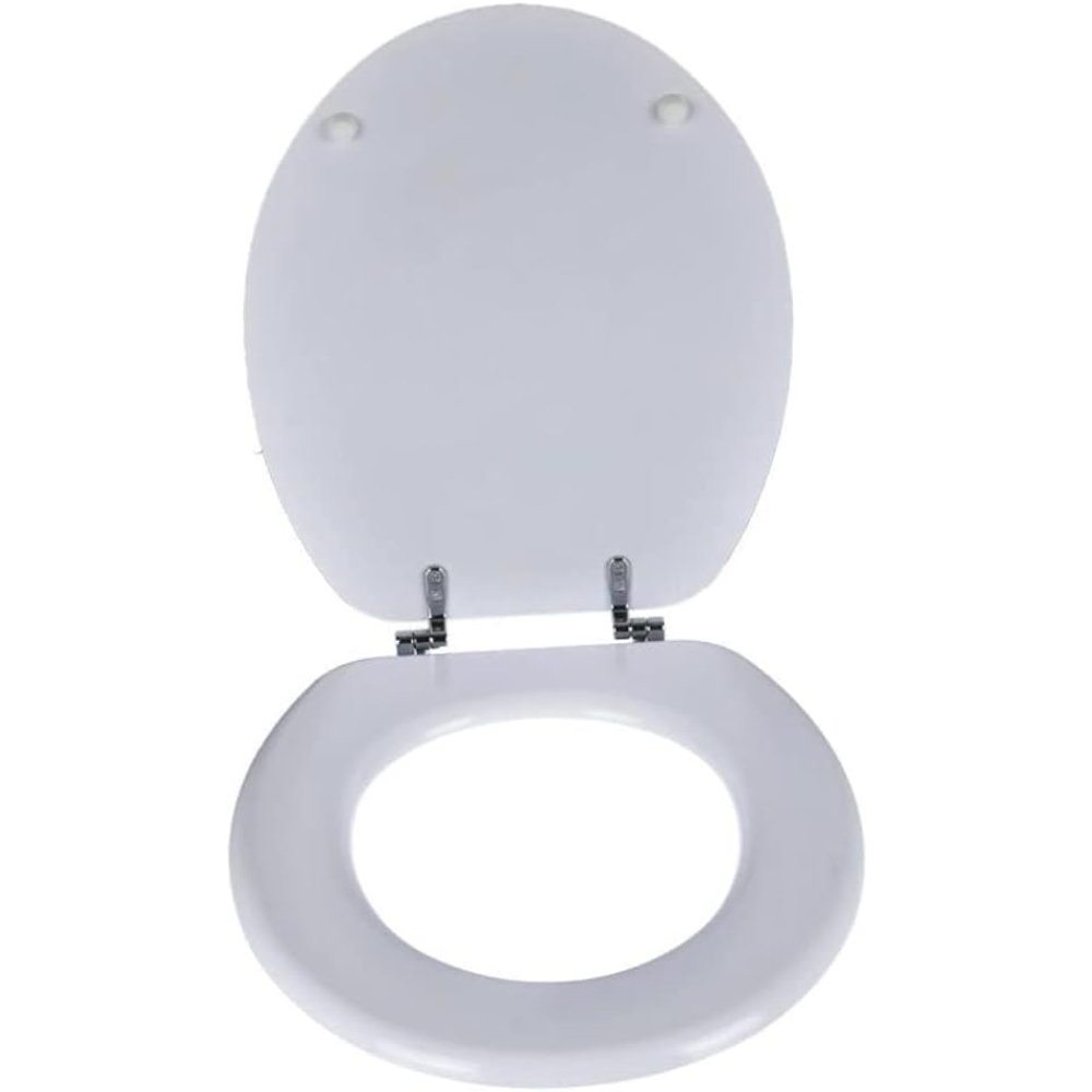 Dc casa sedile wc coperchio water copriwater bianco legno mdf co