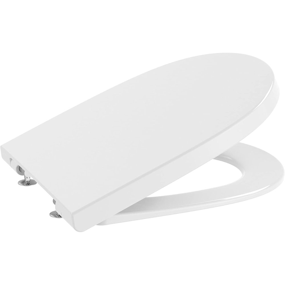 Roca A8012A200B - Coperchio E Sedile Meridian Di Supralit Per Wc Con Caduta Ammortizzata, Colore: Bianco