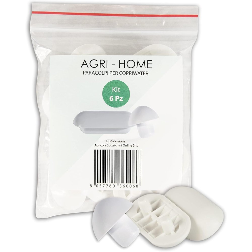 Agri-cultura - paracolpi wc - kit da 6 paracolpi sedile wc, par