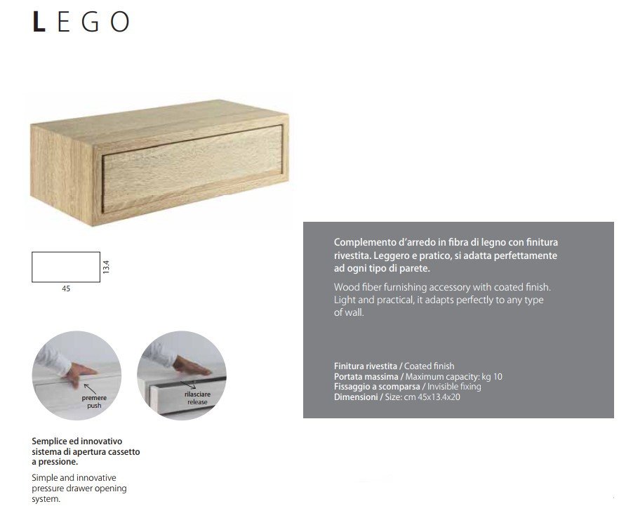 Sanitec 60018 lego grigio