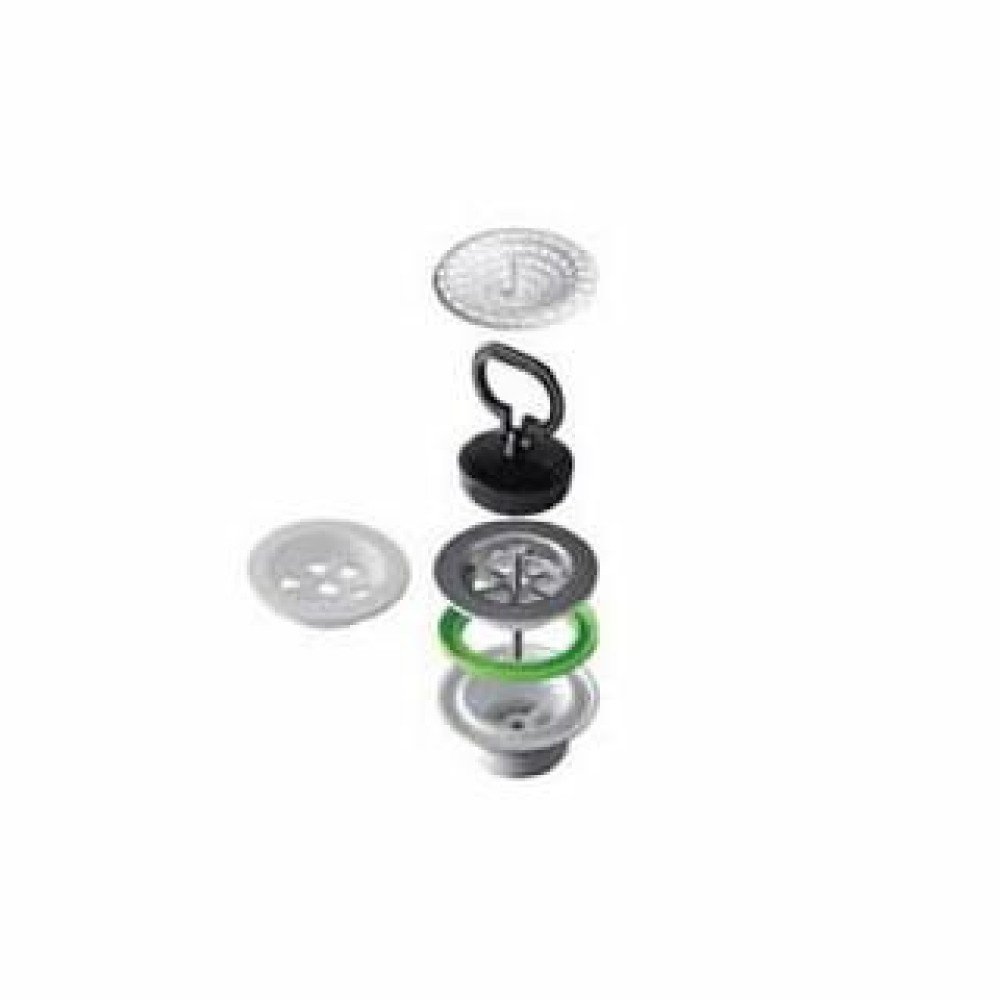 Piletta lavello inox senza tropp opieno d.1 1/2
