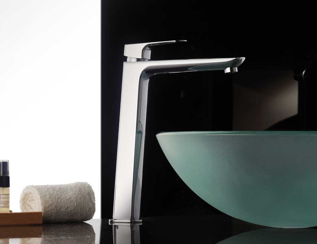 Atacama miscelatore lavabo a mur o cromato paini wwcr208e