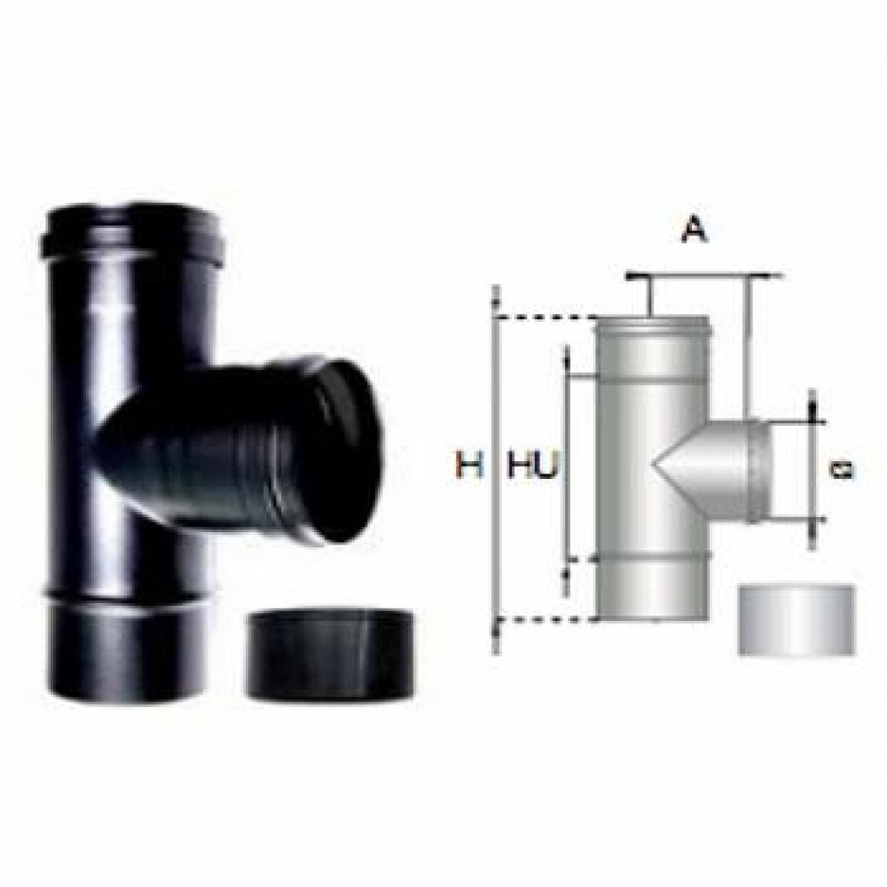 Raccordo tee f m/f inox nero d.1 0 b09gxjpbvy