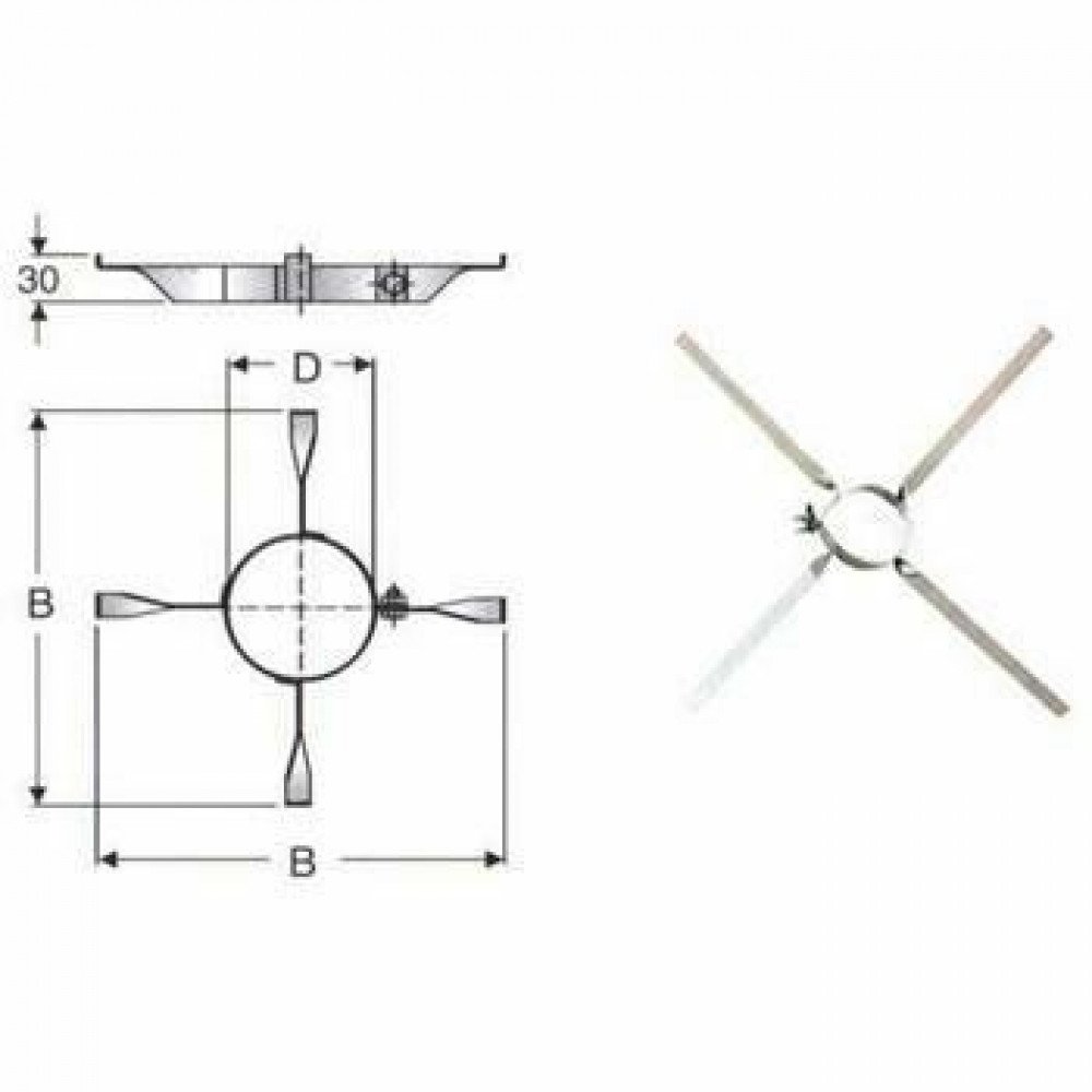 Inox mono parete aisi 316 fascet ta di centraggio d.140 ino