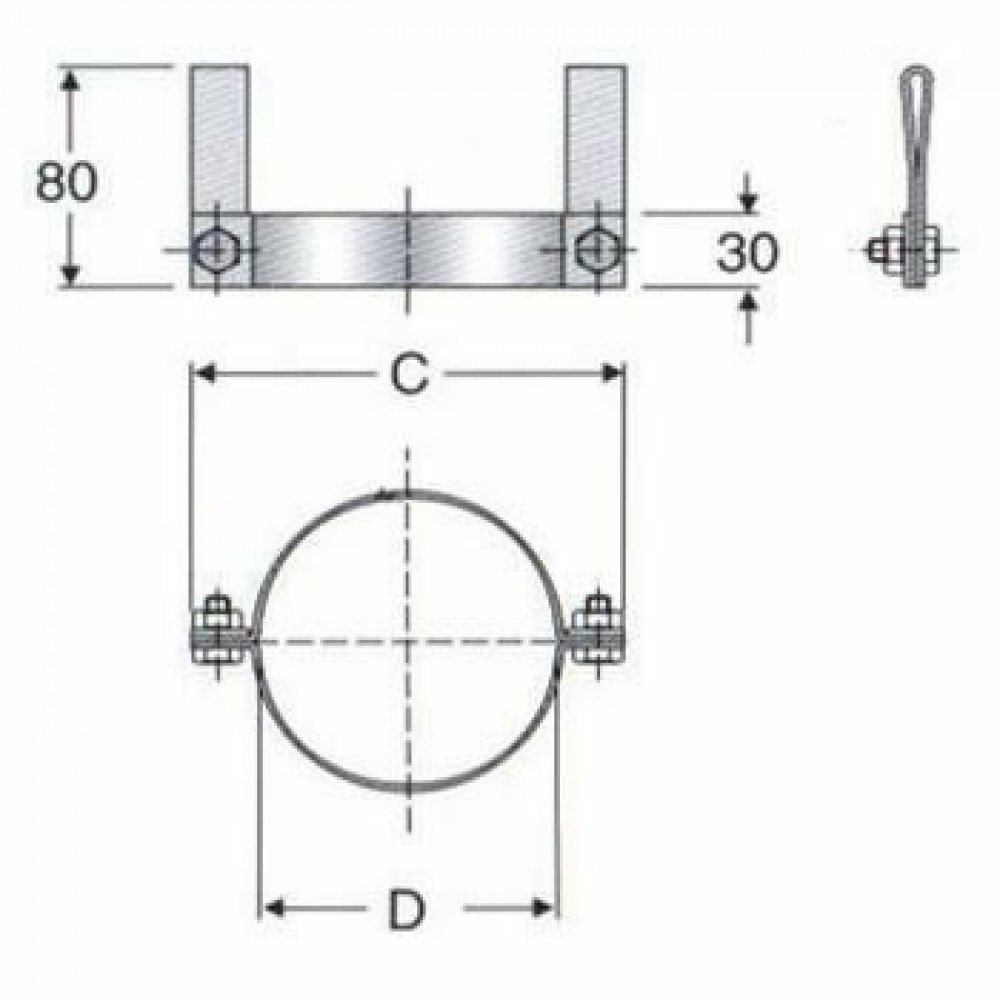 Inox mono parete aisi 316 fascet ta di discesa d.200 b08xbfnj5n