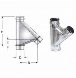 Inox mono parete aisi 316 raccor do a 135 braga d.220 b08xb37rfm