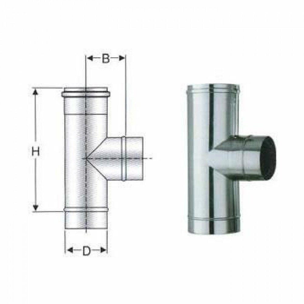 Inox mono parete aisi 316 raccor do a t 90 d.110 b08xb38hyh